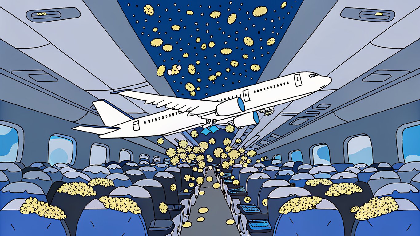 Illustration of points transforming into a premium travel experience.